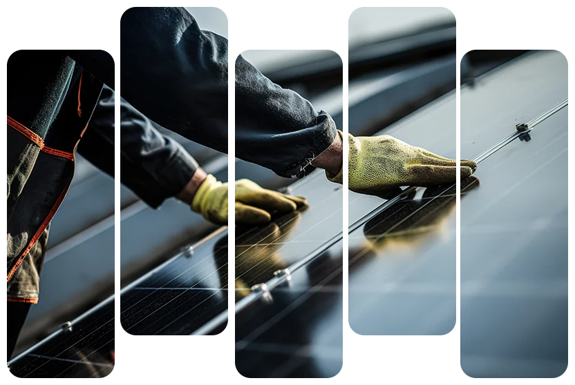 Installation de panneaux photovoltaïques